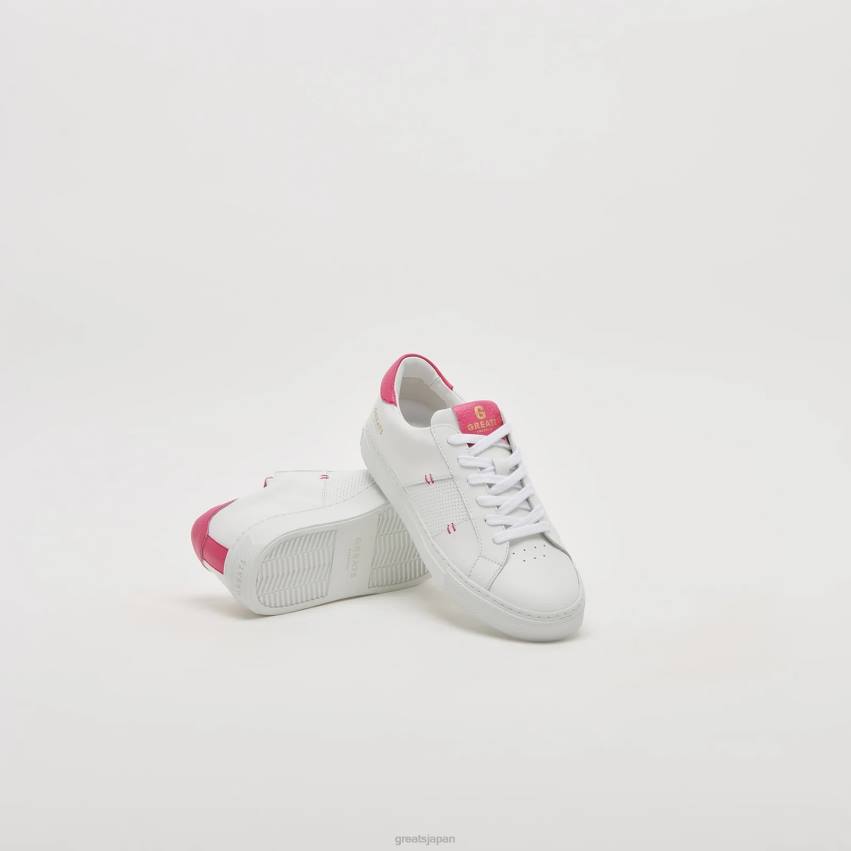 靴 ホワイトネオンピンク GREATS ロワイヤル2.0 F40N127