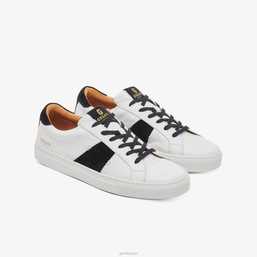 靴 白黒 GREATS ロワイヤル2.0 F40N17