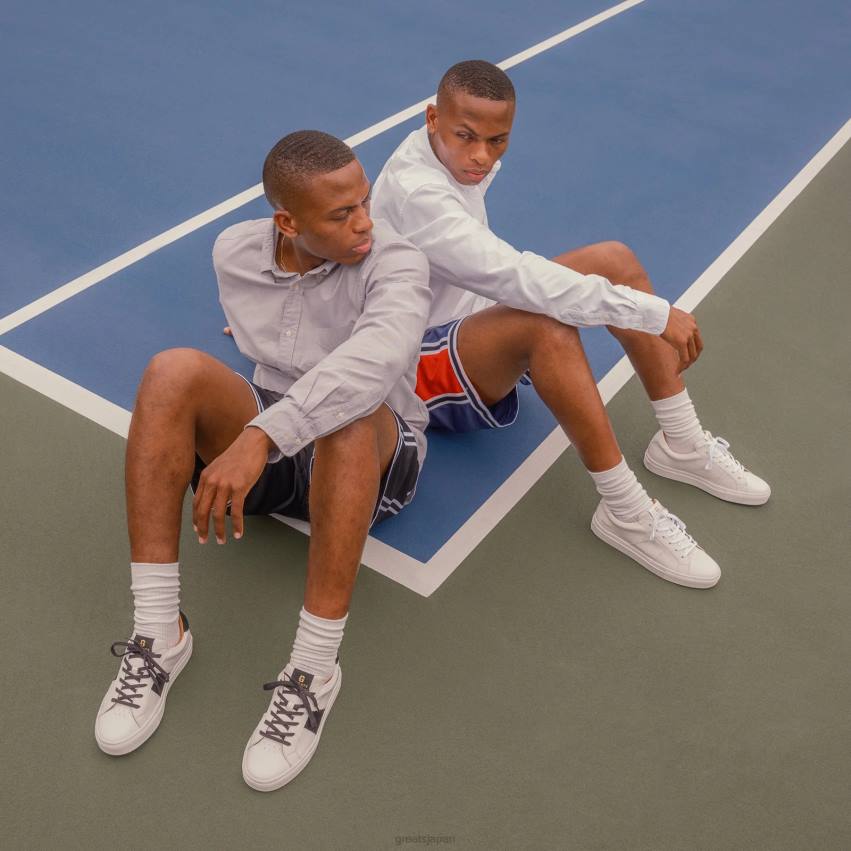 靴 白黒 GREATS ロワイヤル2.0 F40N17