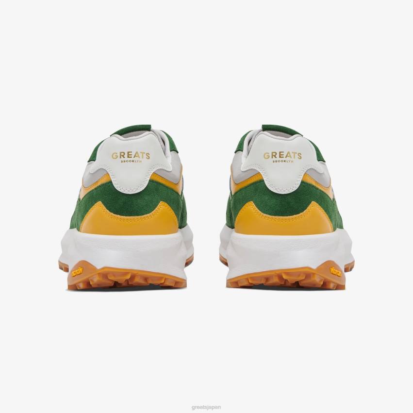 靴 グリーンマルチ GREATS BRCランナー F40N3