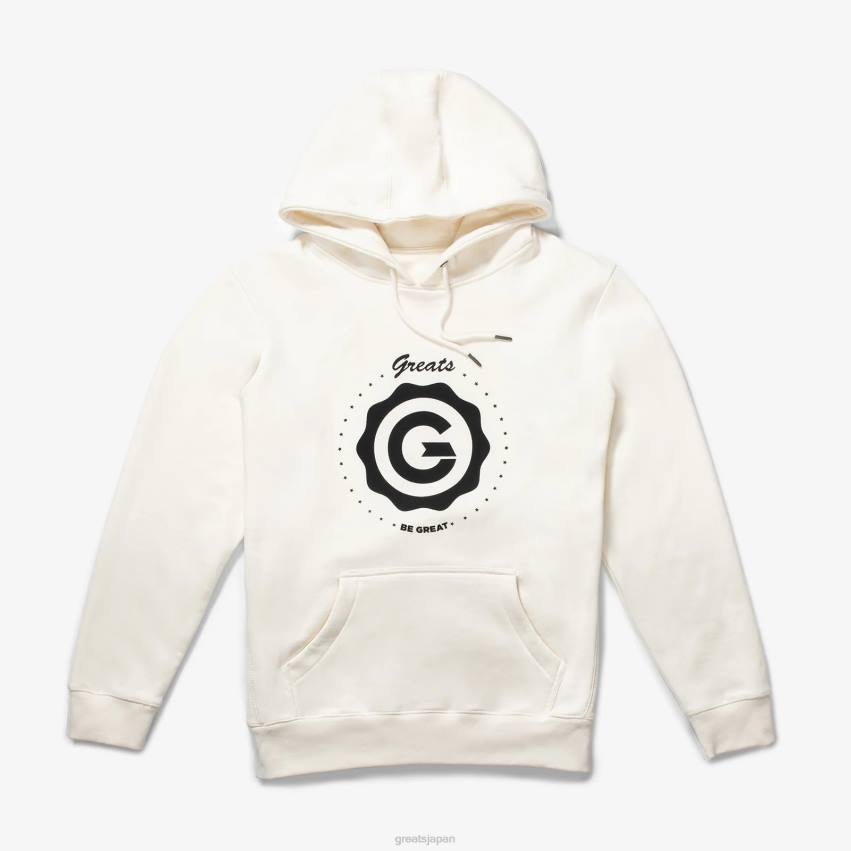 衣服 白 GREATS パーカー F40N105