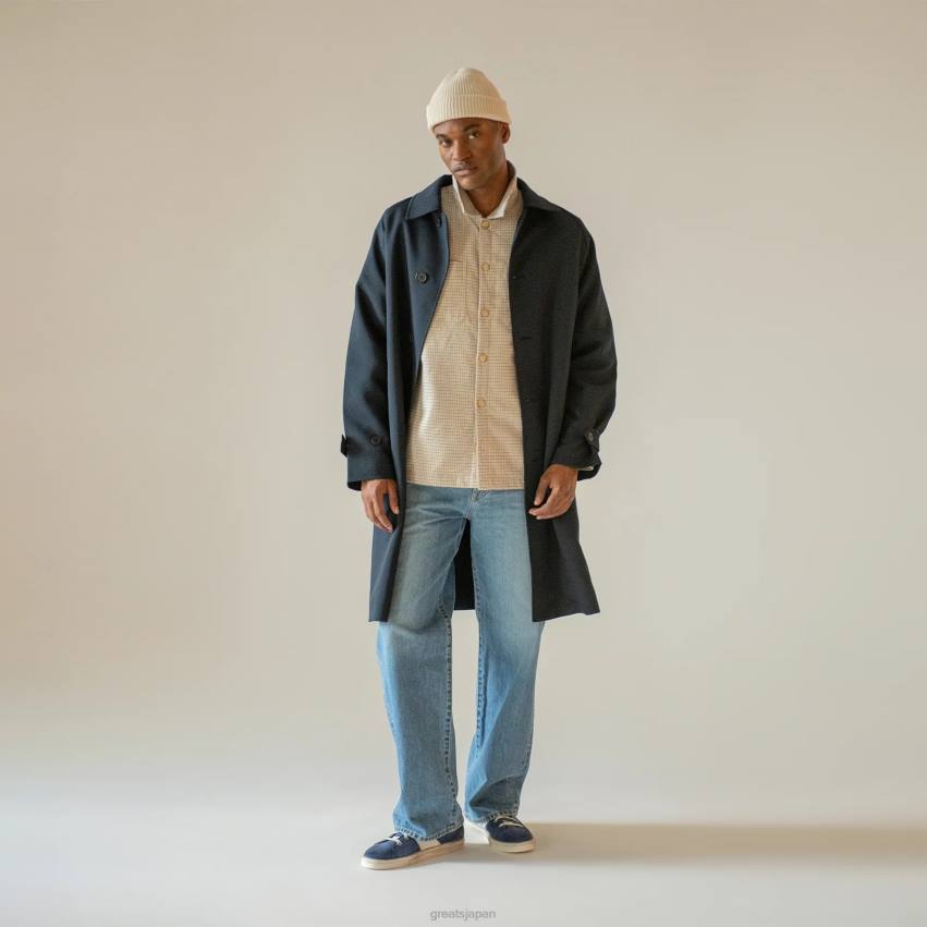 靴 海軍 GREATS 統治の高さ F40N110