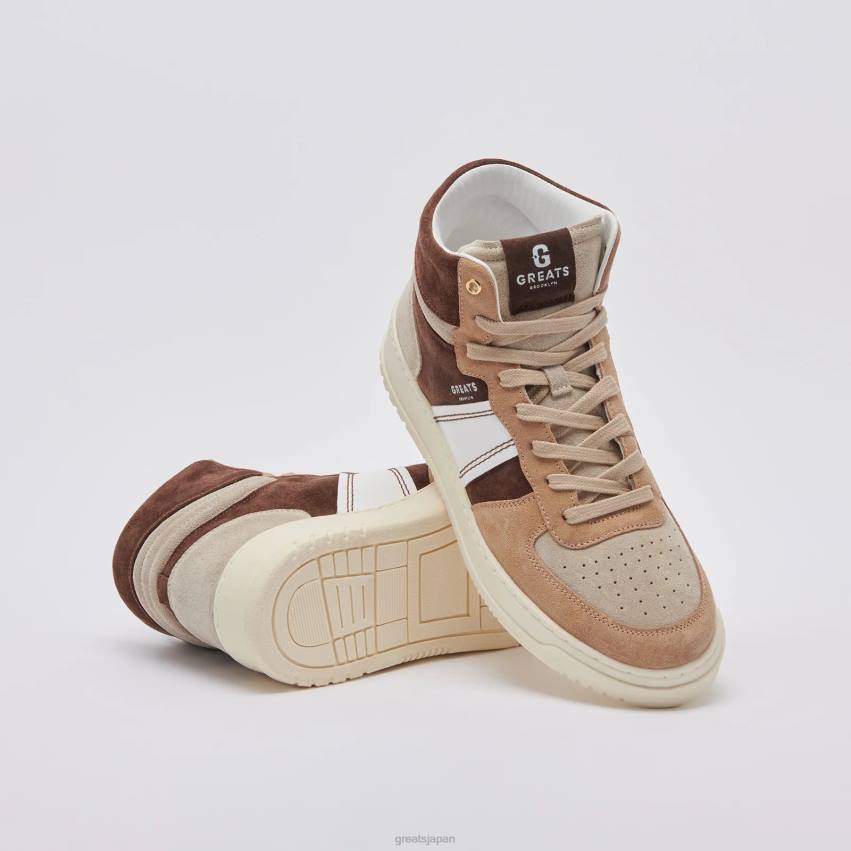 靴 茶色 GREATS 聖。ジェームズ・ハイ F40N114