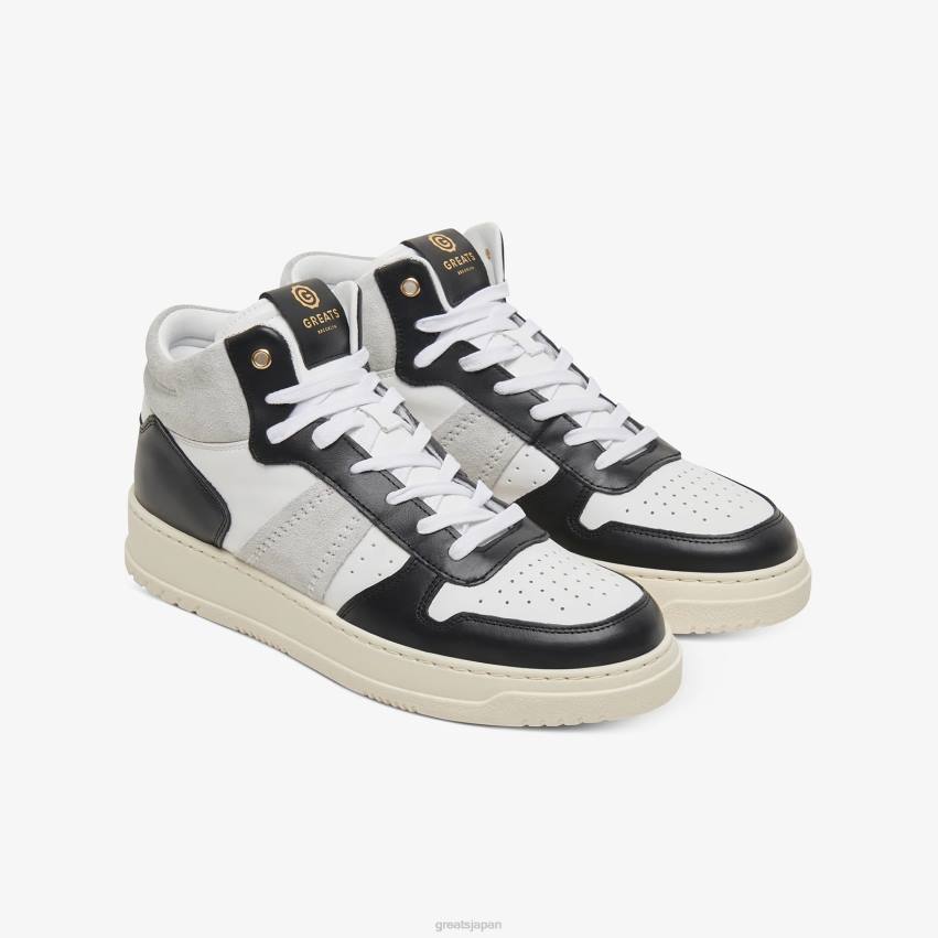 靴 白黒 GREATS 聖。ジェームズ・ミッド F40N115