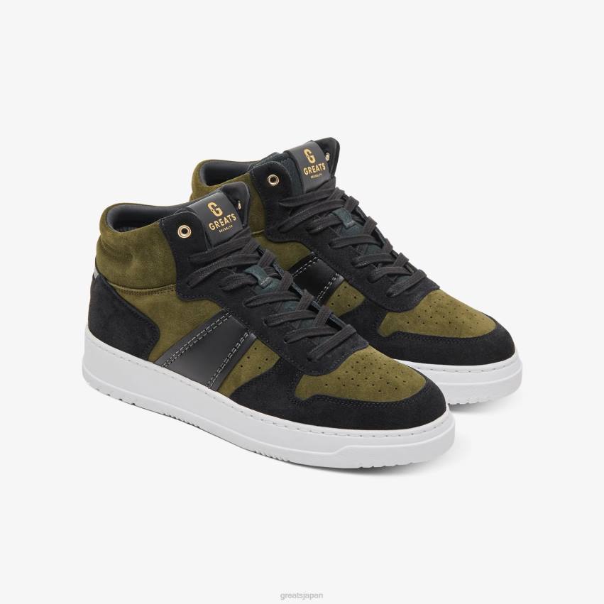 靴 オリーブ GREATS 聖。ジェームズ・ミッド F40N116