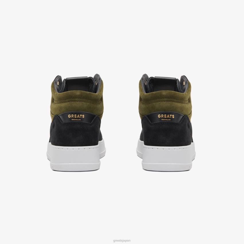 靴 オリーブ GREATS 聖。ジェームズ・ミッド F40N116