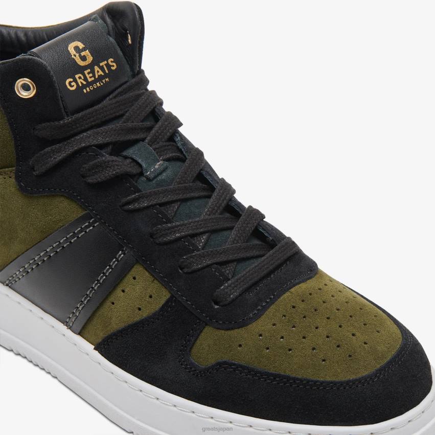 靴 オリーブ GREATS 聖。ジェームズ・ミッド F40N116