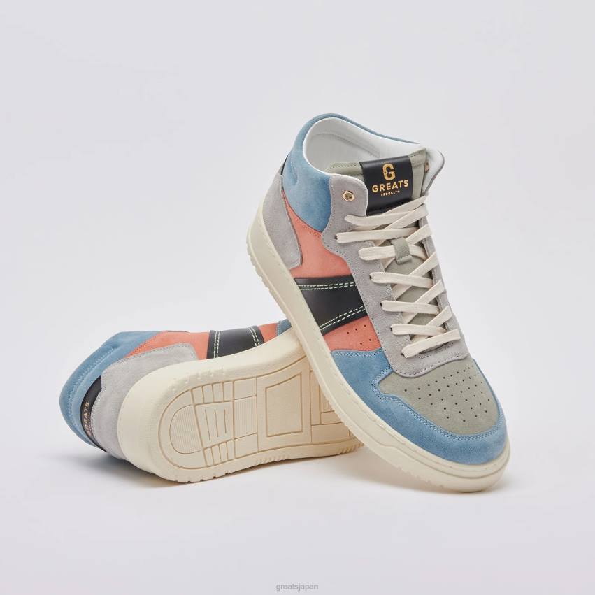 靴 ヴィンテージブルー GREATS 聖。ジェームズ・ミッド F40N117