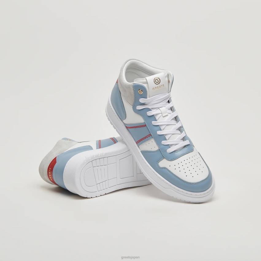 靴 白青 GREATS 聖。ジェームズ・ミッド F40N118