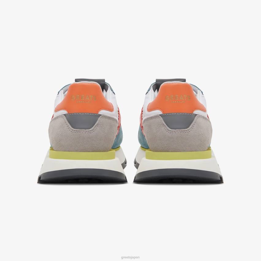 靴 白青 GREATS グリーンポイントランナー F40N138