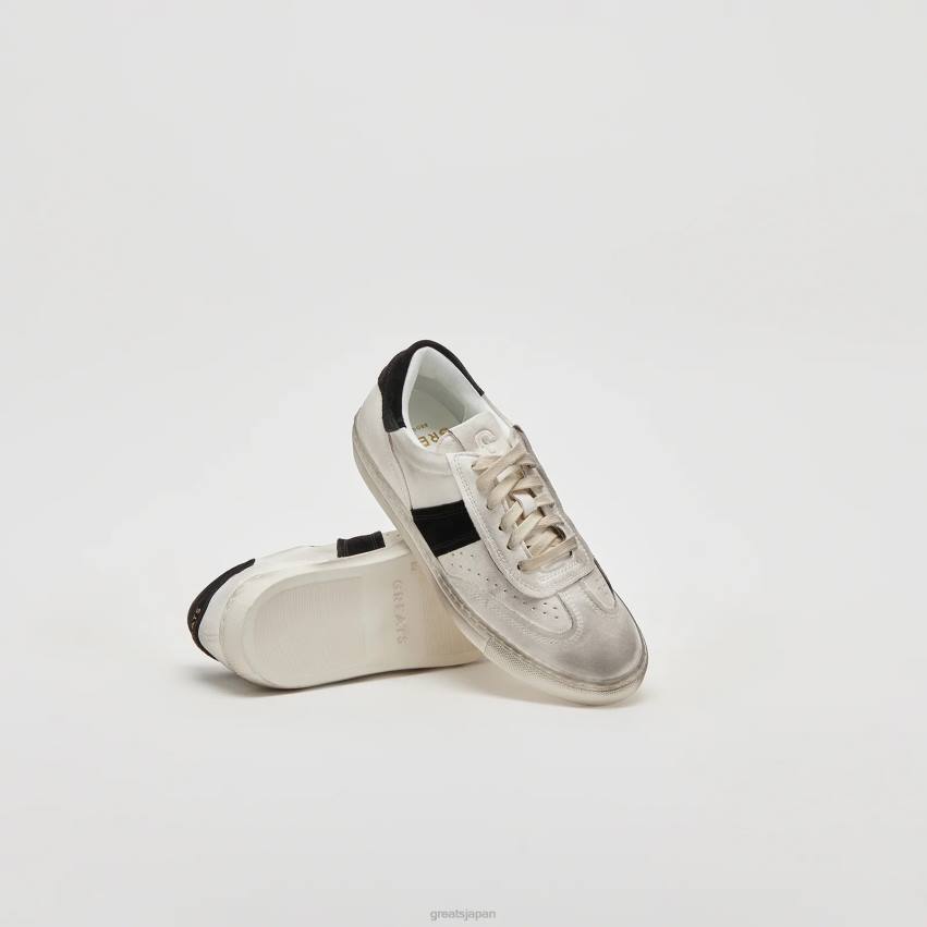 靴 白黒 GREATS チャーリーは苦しんだ F40N139