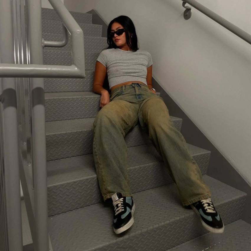 靴 ブルーマルチ GREATS チャーリーは苦しんだ F40N140