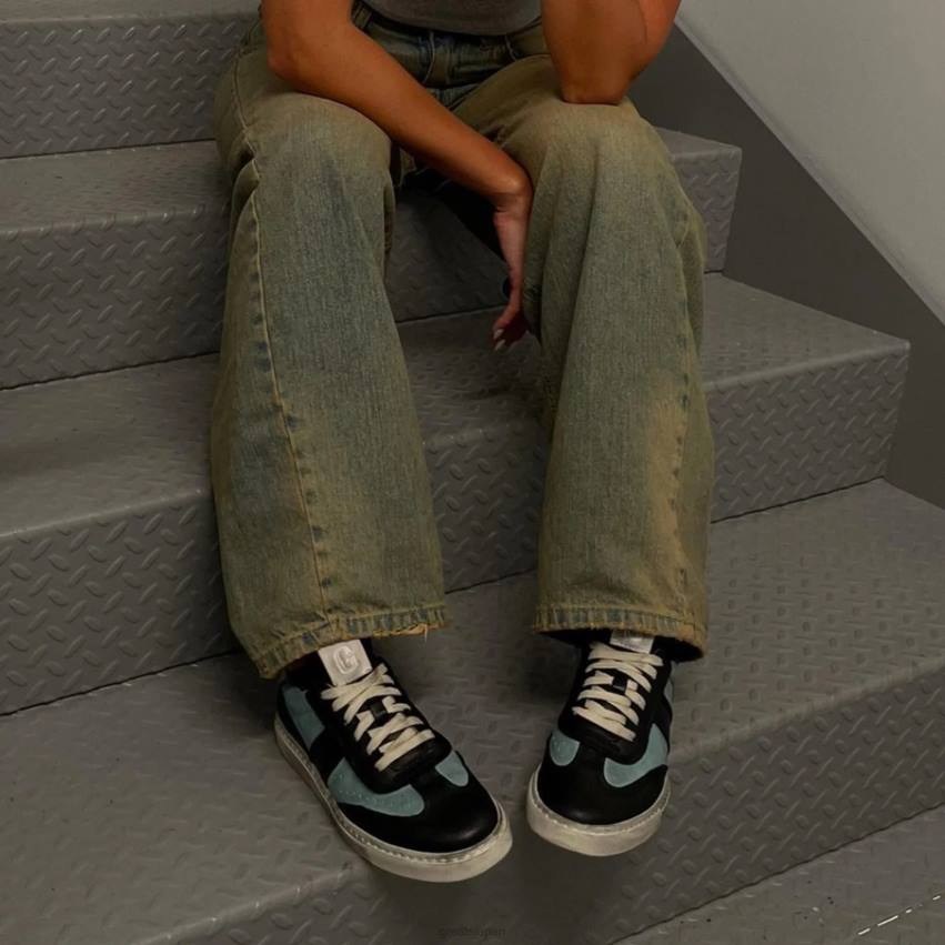 靴 ブルーマルチ GREATS チャーリーは苦しんだ F40N140