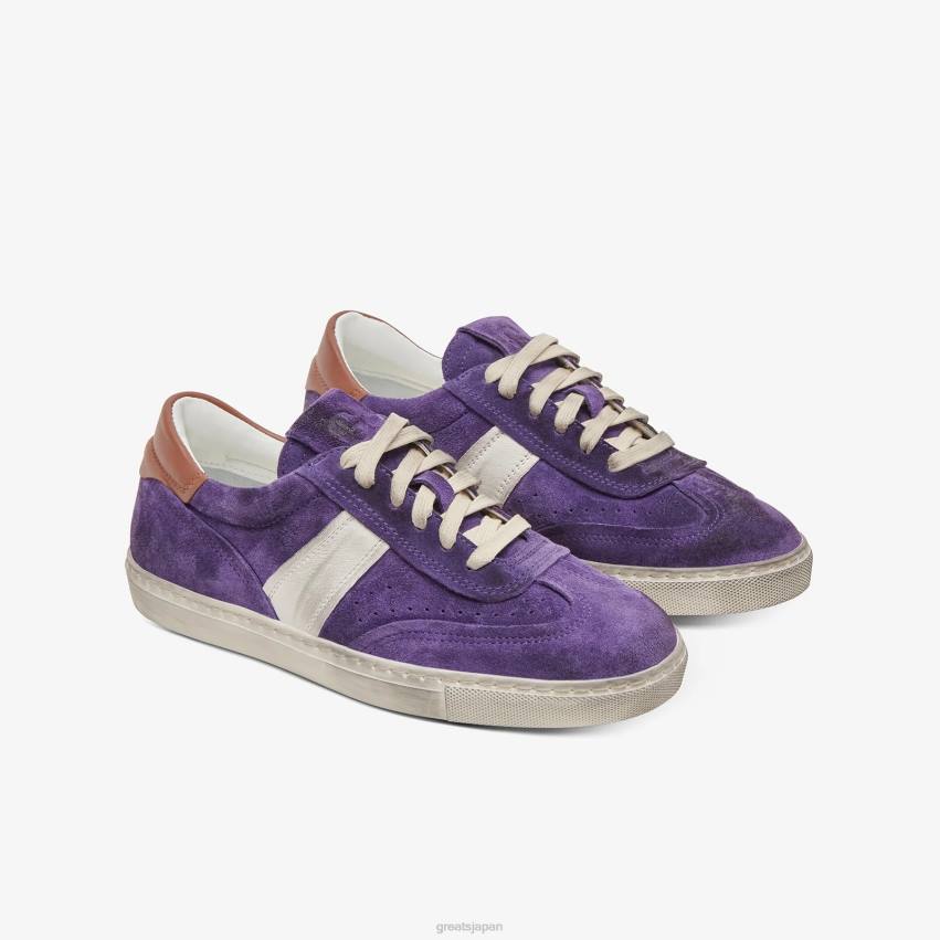 靴 パープルマルチ GREATS チャーリーは苦しんだ F40N142