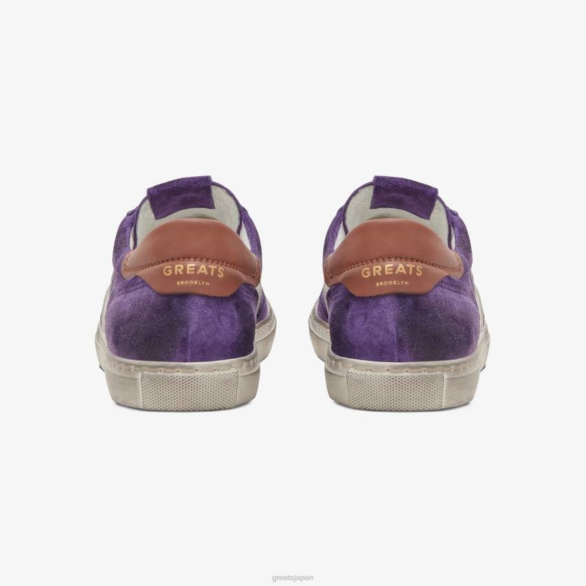 靴 パープルマルチ GREATS チャーリーは苦しんだ F40N142