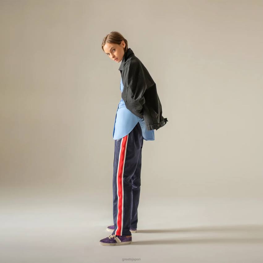 靴 パープルマルチ GREATS チャーリーは苦しんだ F40N142