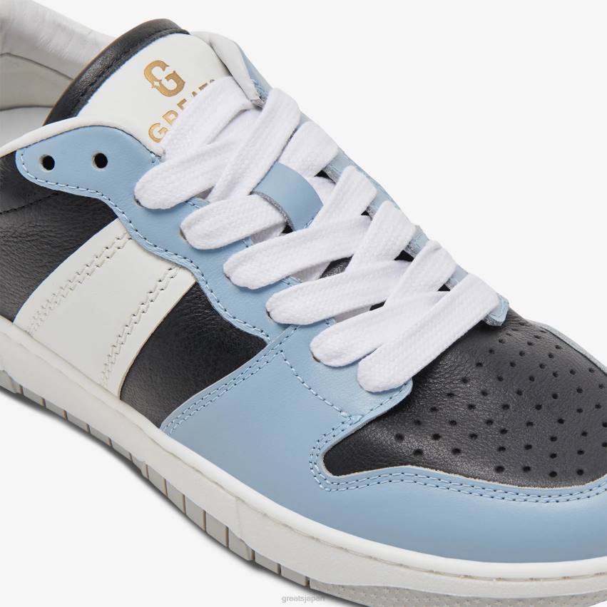 靴 ブルーマルチ GREATS ジムズコート F40N146