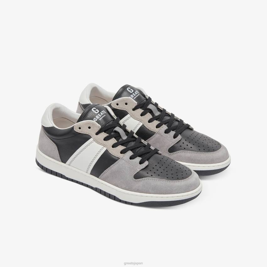 靴 ブラックグレー GREATS ジムズコート F40N1
