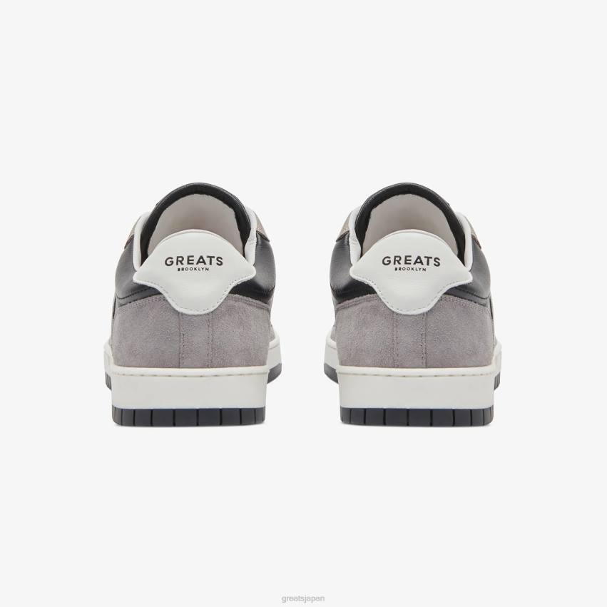 靴 ブラックグレー GREATS ジムズコート F40N1