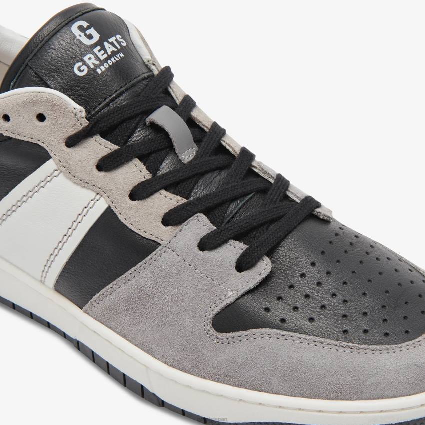 靴 ブラックグレー GREATS ジムズコート F40N1