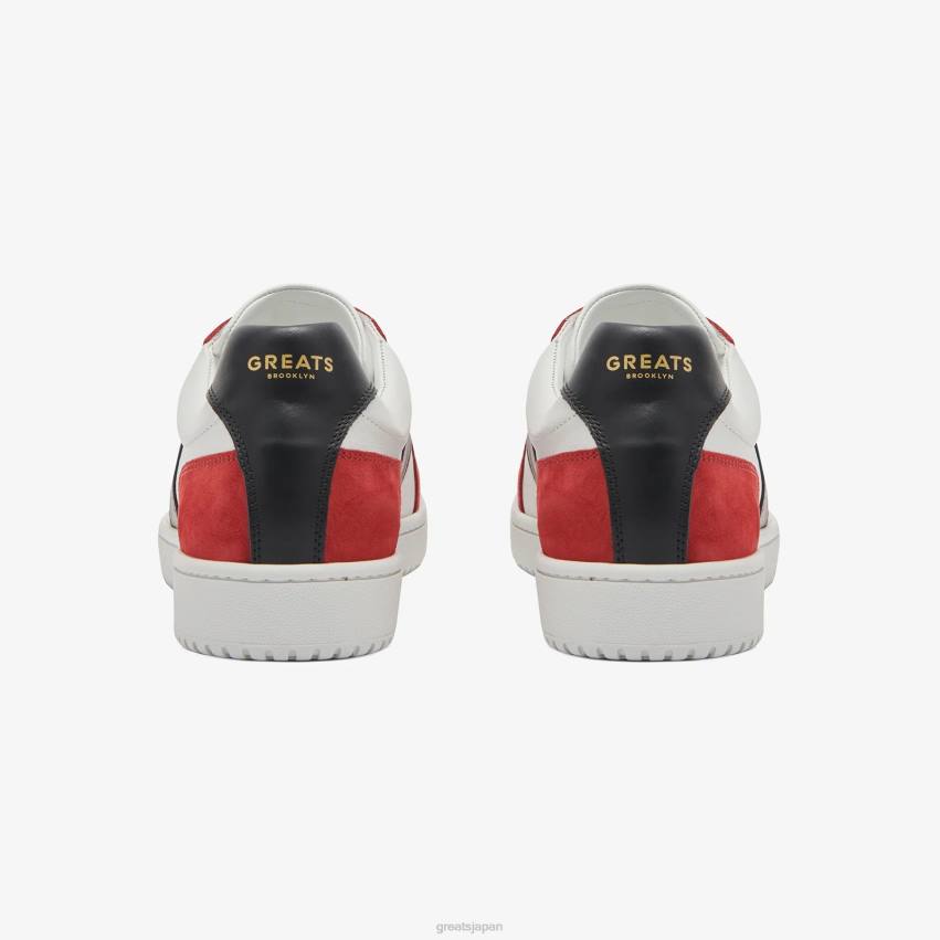 靴 赤 GREATS ガットスニーカー F40N23