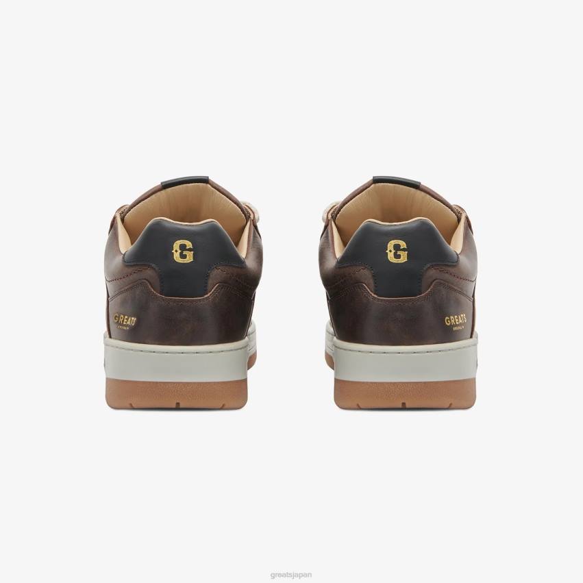 靴 茶色 GREATS クーパーロースケート F40N30