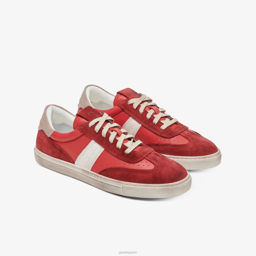 靴 赤 GREATS チャーリーは苦しんだ F40N44