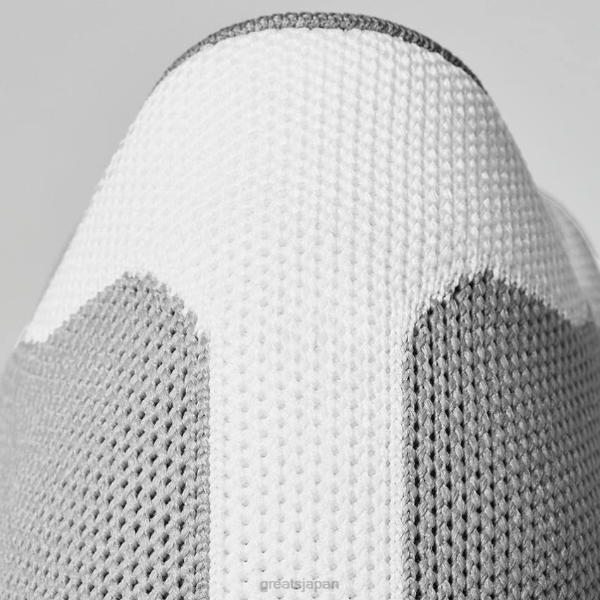 靴 グレーホワイト GREATS ロイヤルニット F40N51