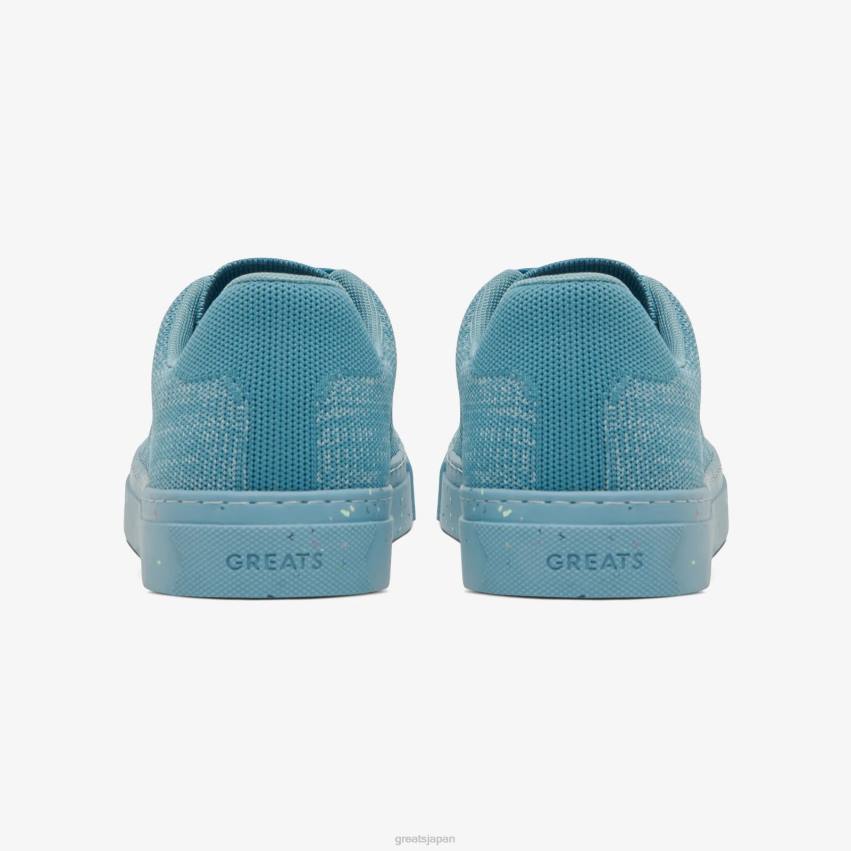 靴 トーナルブルー GREATS ロイヤルニット F40N54
