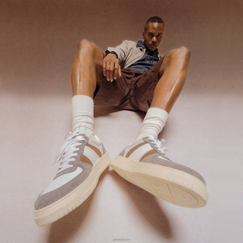 靴 ブラウングレー GREATS 聖。ジェームズ・ロー F40N56