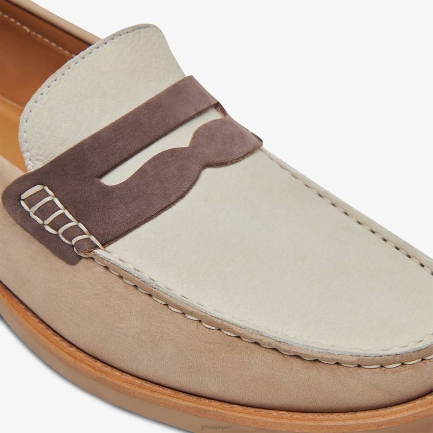 靴 サンドマルチ GREATS エセックスのペニーローファー F40N66