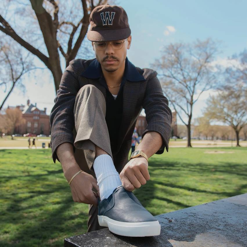 靴 海軍 GREATS ウースター革 F40N74